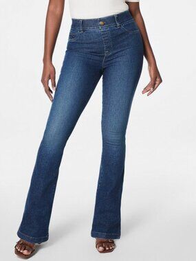 NWT SPANX tall flare jeans in authentic blue (XS tall)